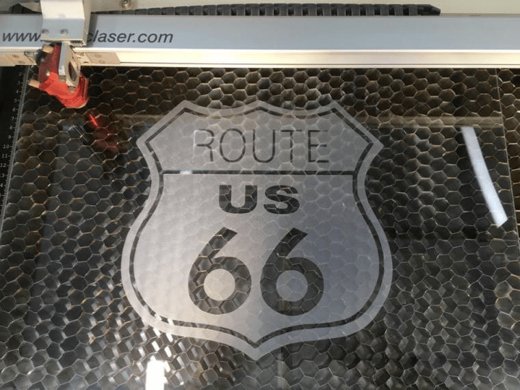 Plaque en verre gravée au laser