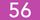 56 blanc sur fond violet