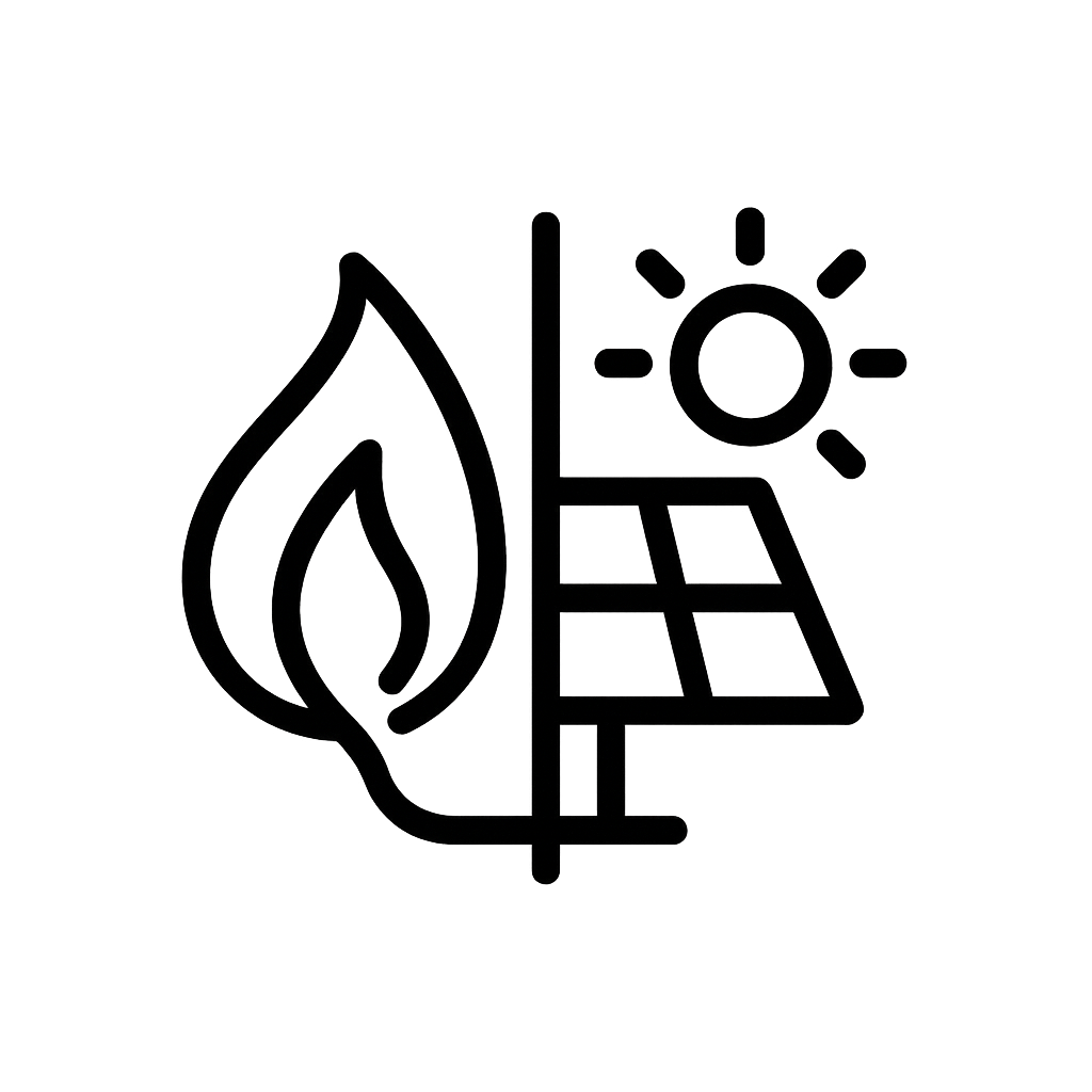 Feuille et panneau solaire représentant l'énergie renouvelable.