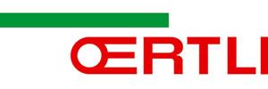 Logo avec le mot rouge « OERTLI » sous une barre horizontale verte.