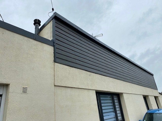 Bardage de maison beige