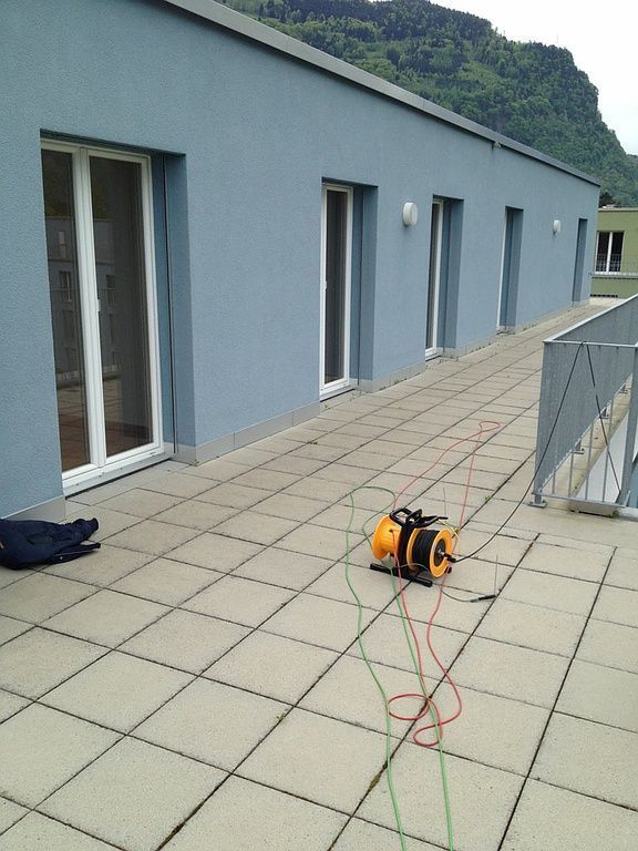 Leckortung an Ablaufleitungen mittels Einfärbung