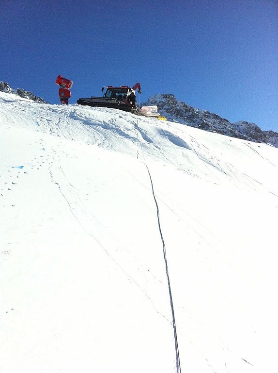 Abseilen am Steilhang ...