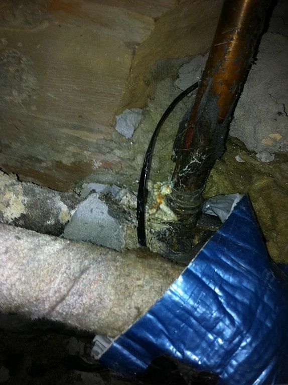 Leckortung an Kupferleitung