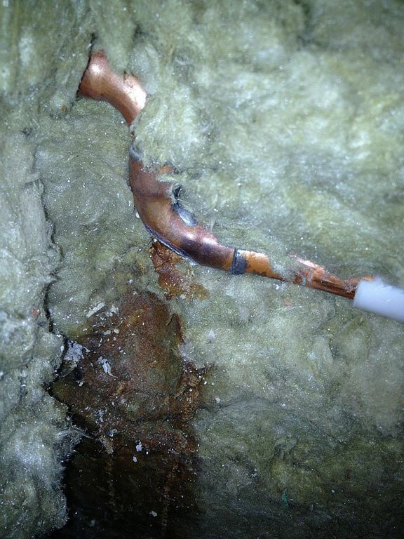 Leckortung an Kupferleitung