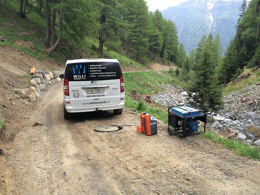 Leckortung an Quellzuleitung