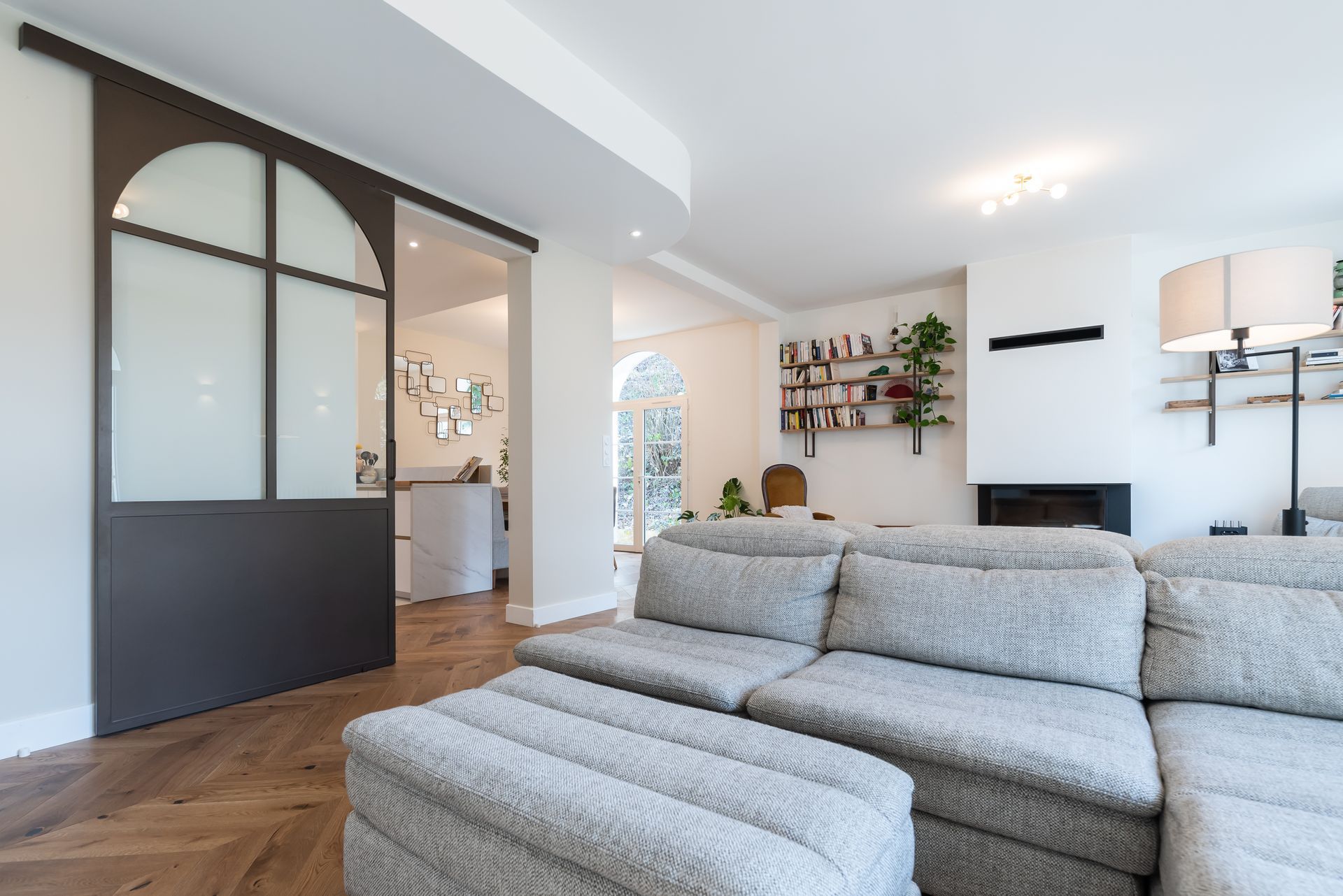 Salon après les travaux de rénovation