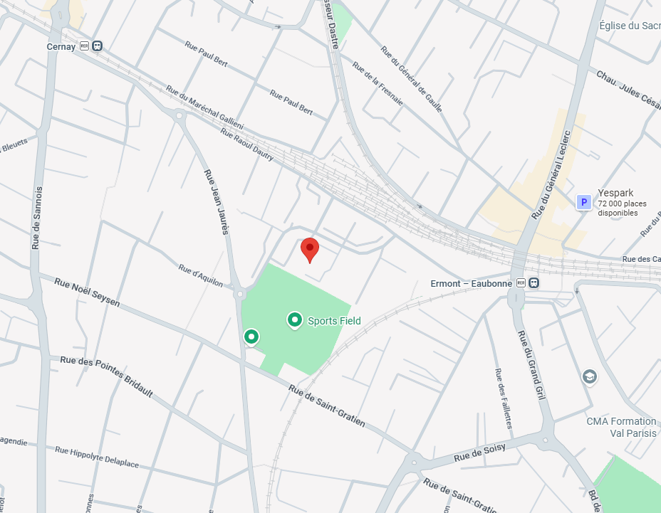 Carte pour situer le cabinet du Dr Chauvin.