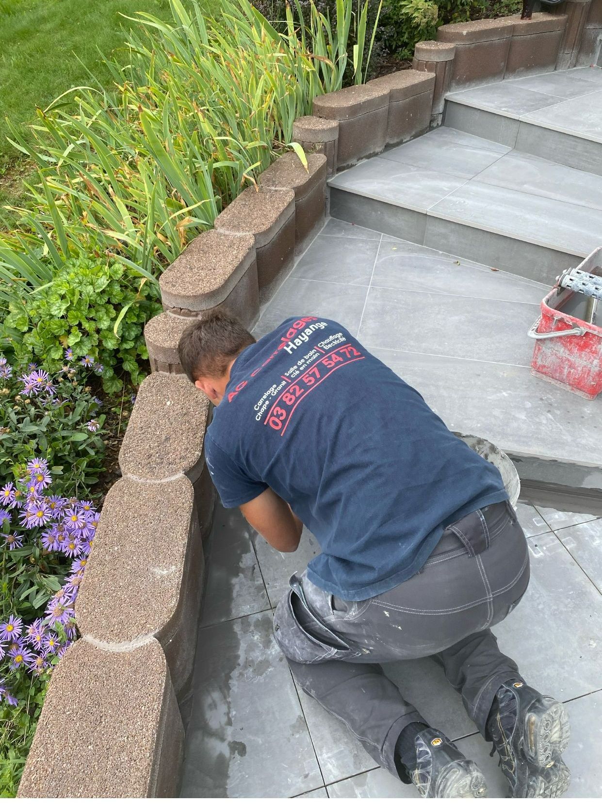 réalisation carrelage extérieur 1