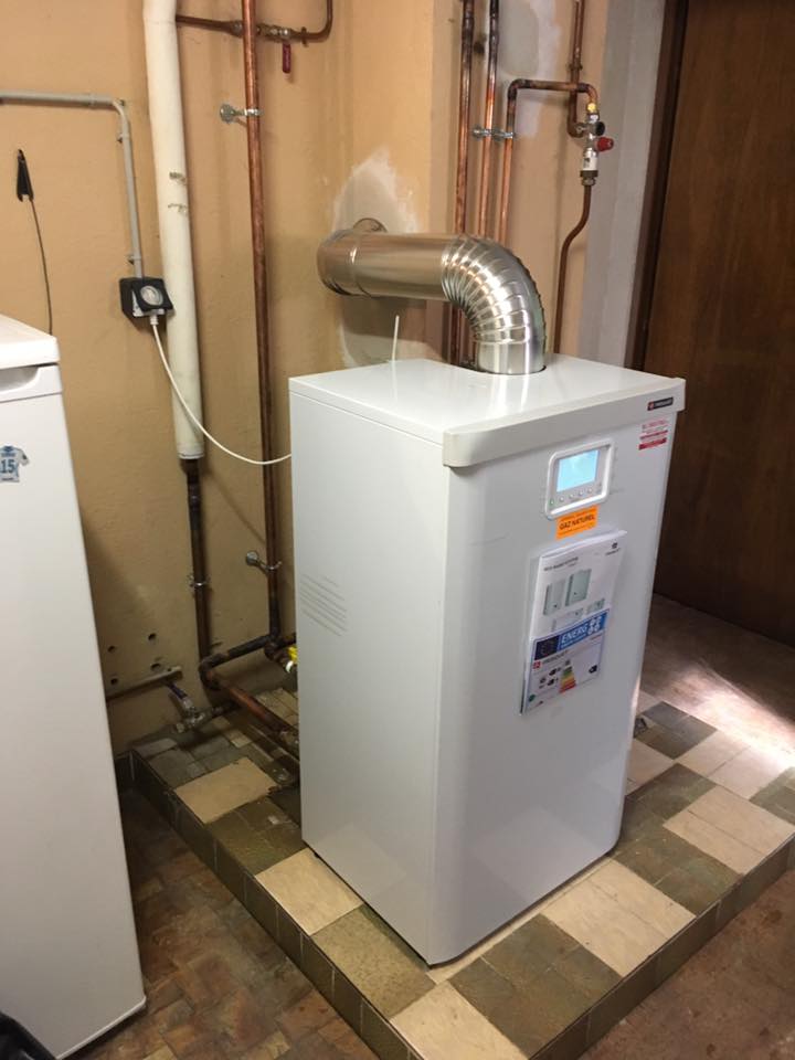 Pose chaudière gaz au sol