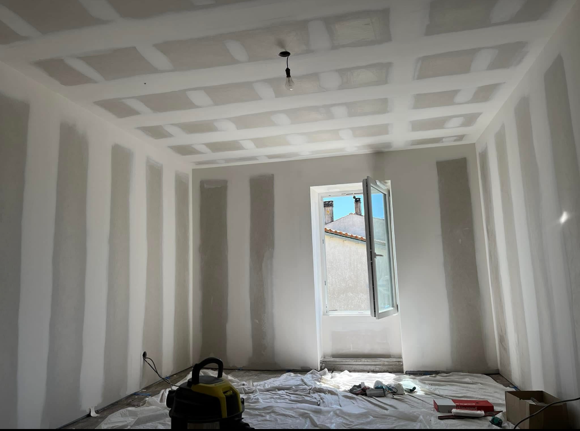 Travaux de plâtrerie
