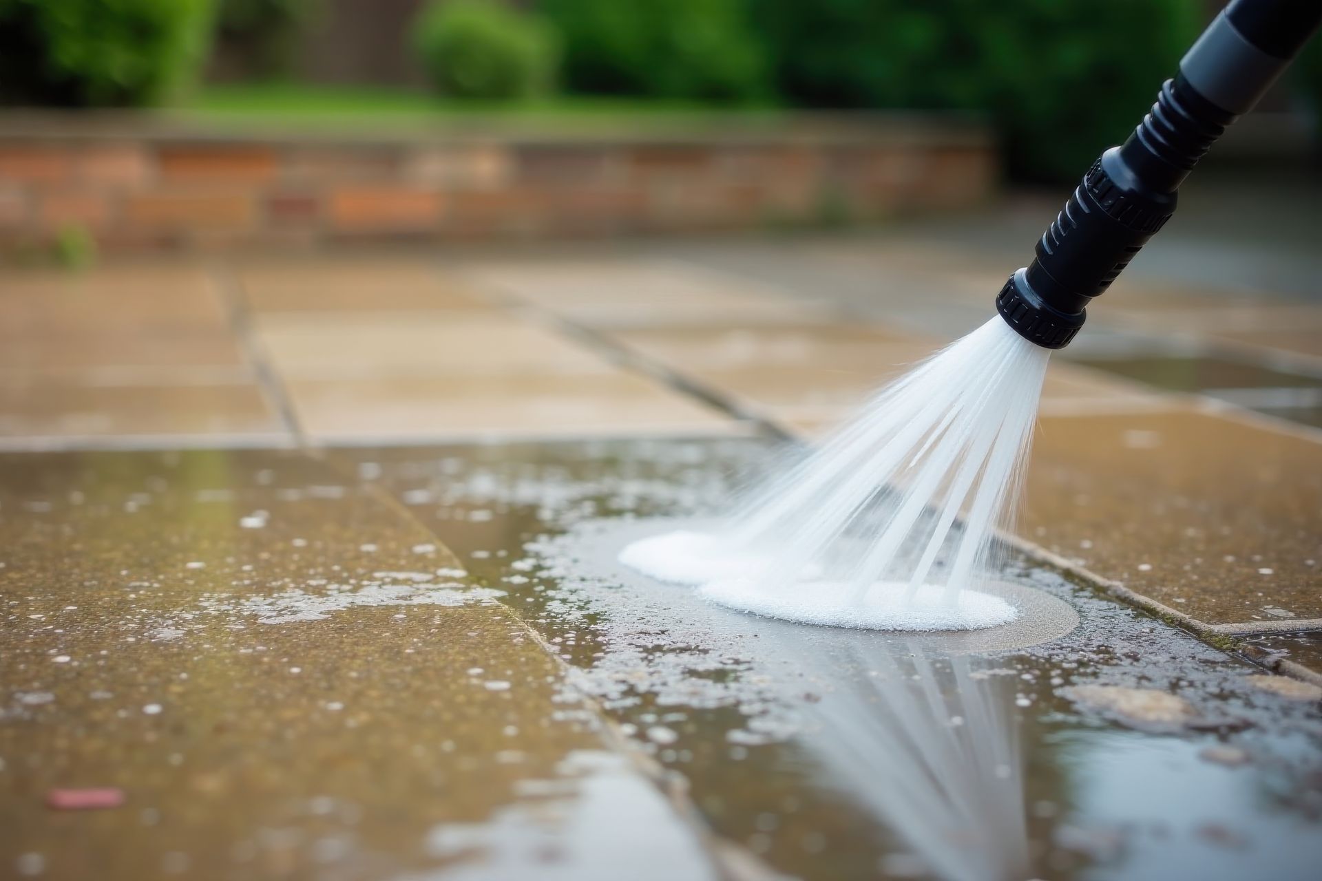 Zoom sur une buse de nettoyeur à haute pression