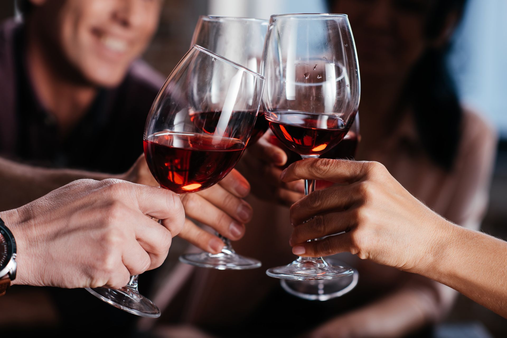 Quatre verres de vin
