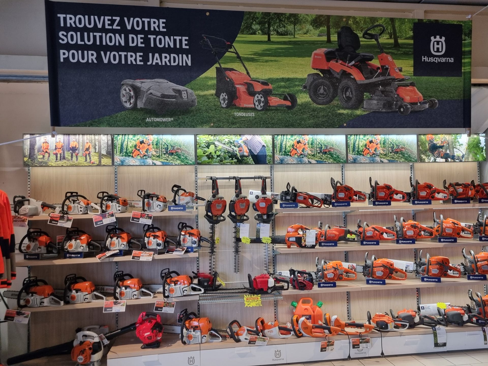 Rayon de débroussailleuses et taille-haie