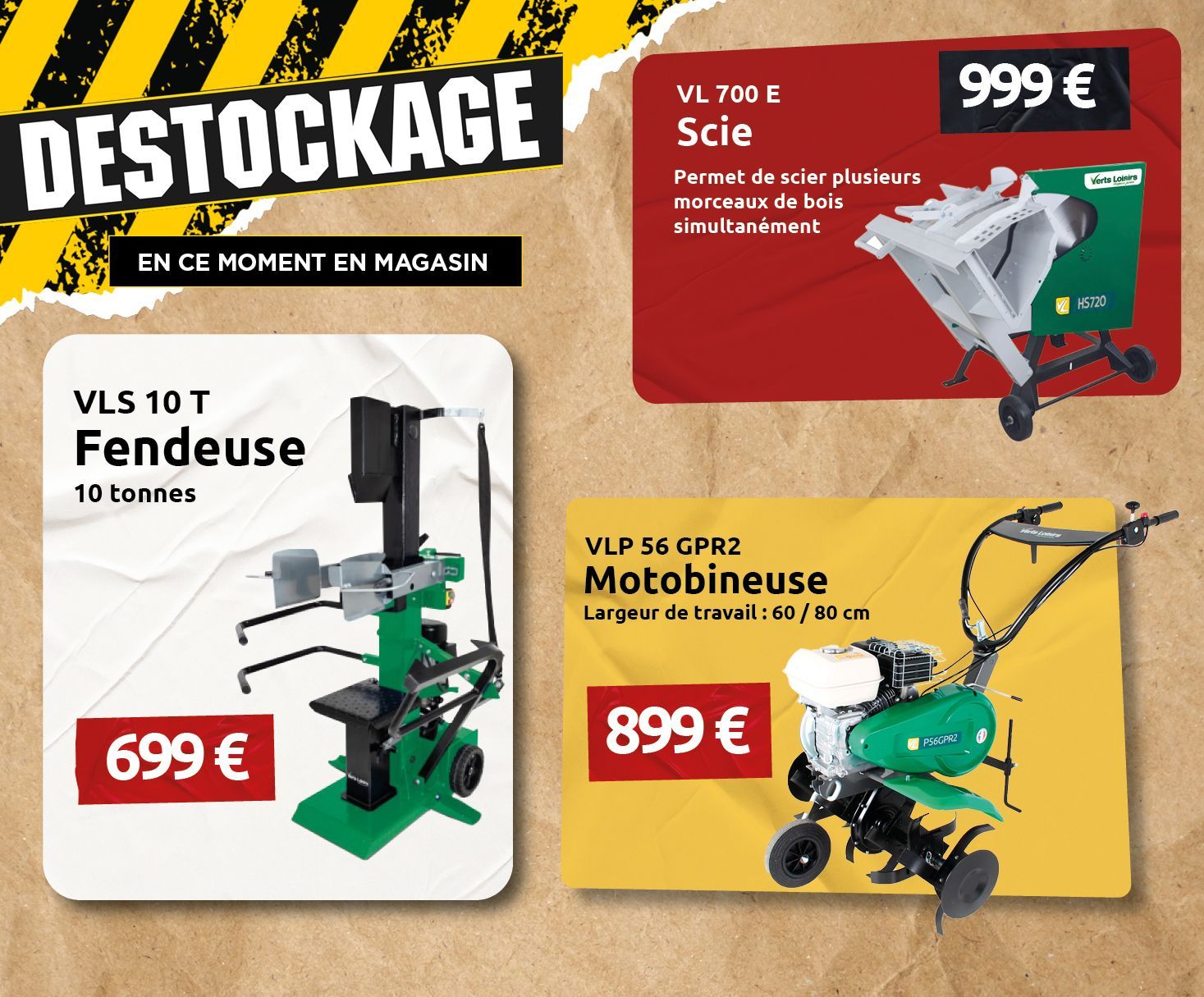 Motoculture Rangées d'engins de motoculture