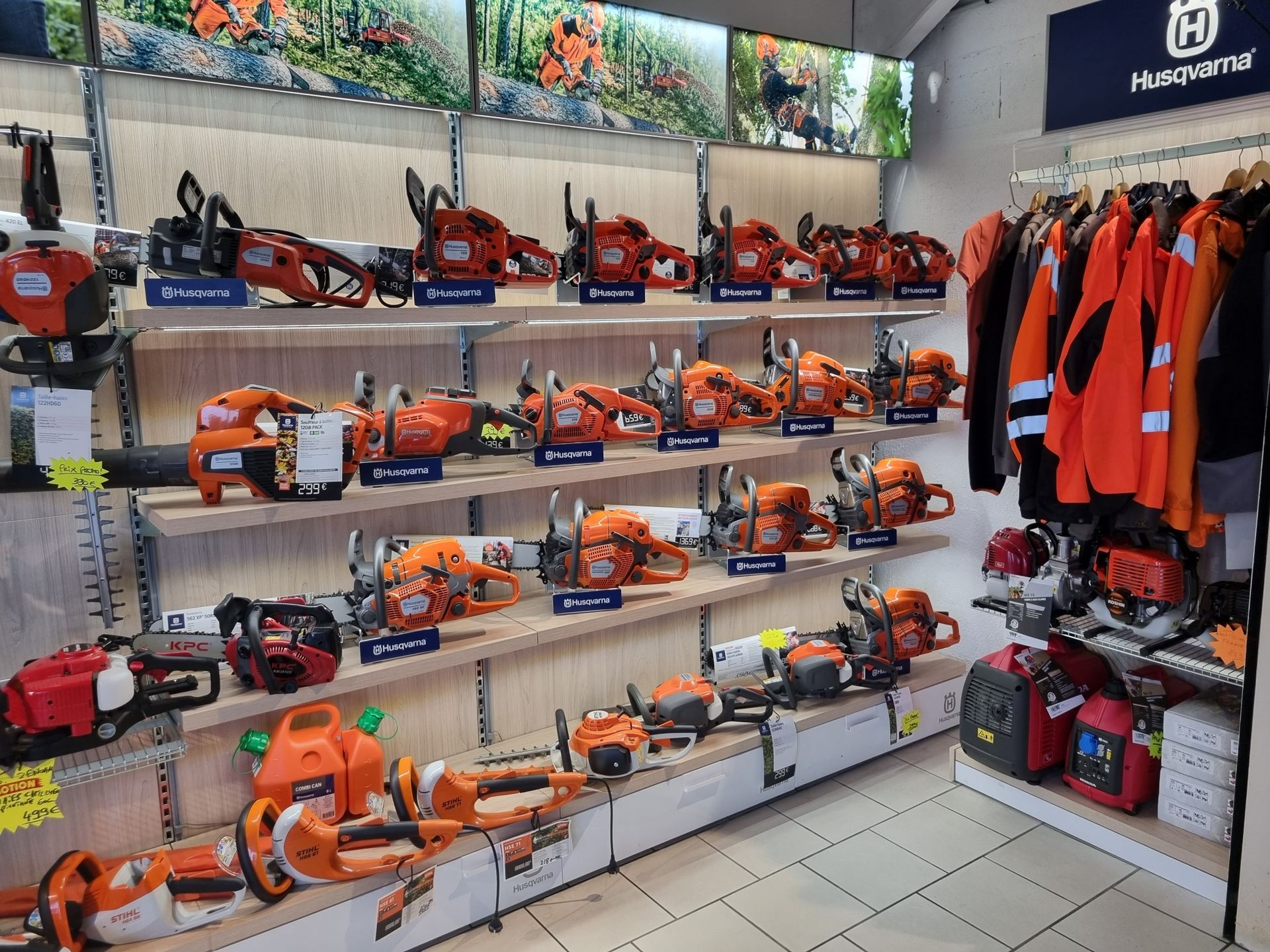 Rayon avec le matériel de motoculture