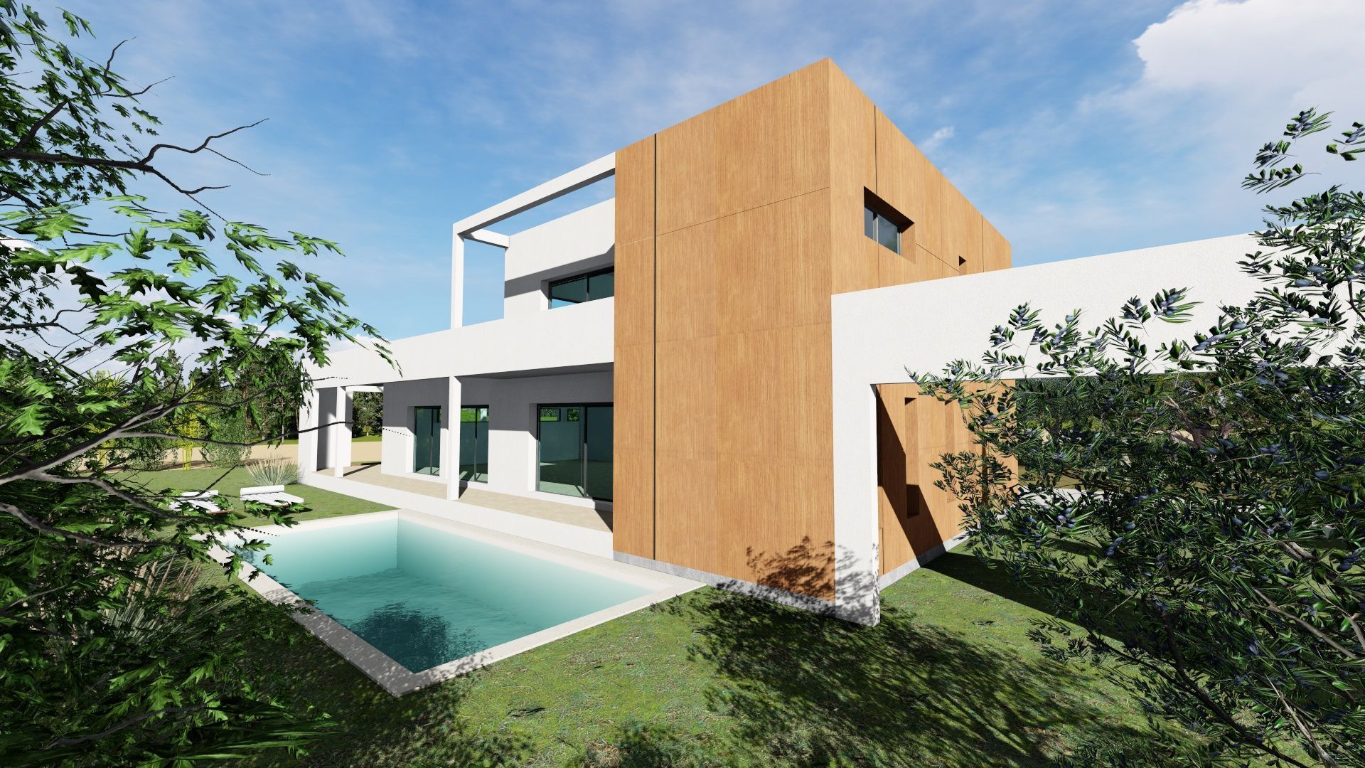 Construction maison moderne