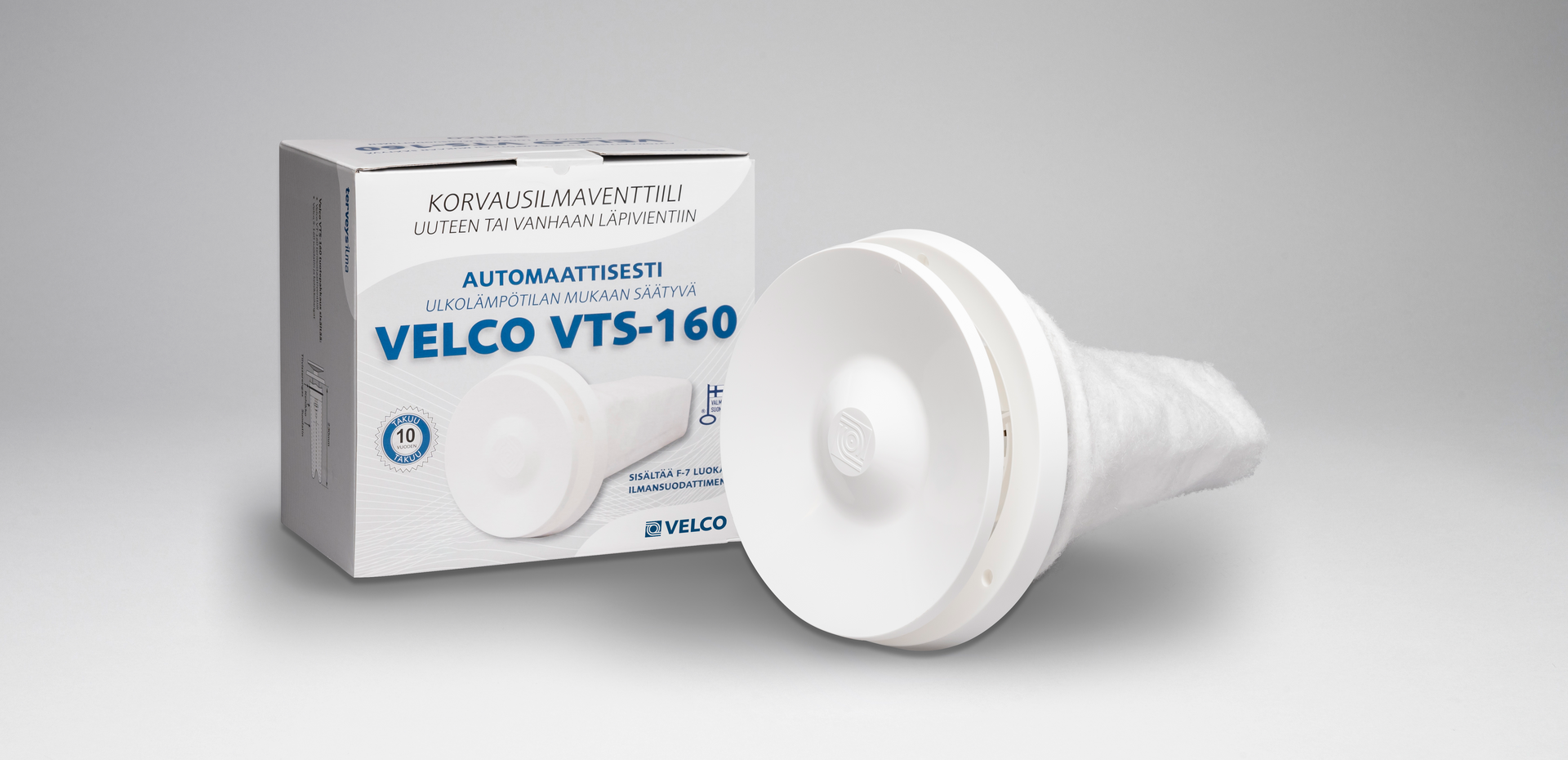 Korvausilmaventtiili vanhan venttiilin tilalle