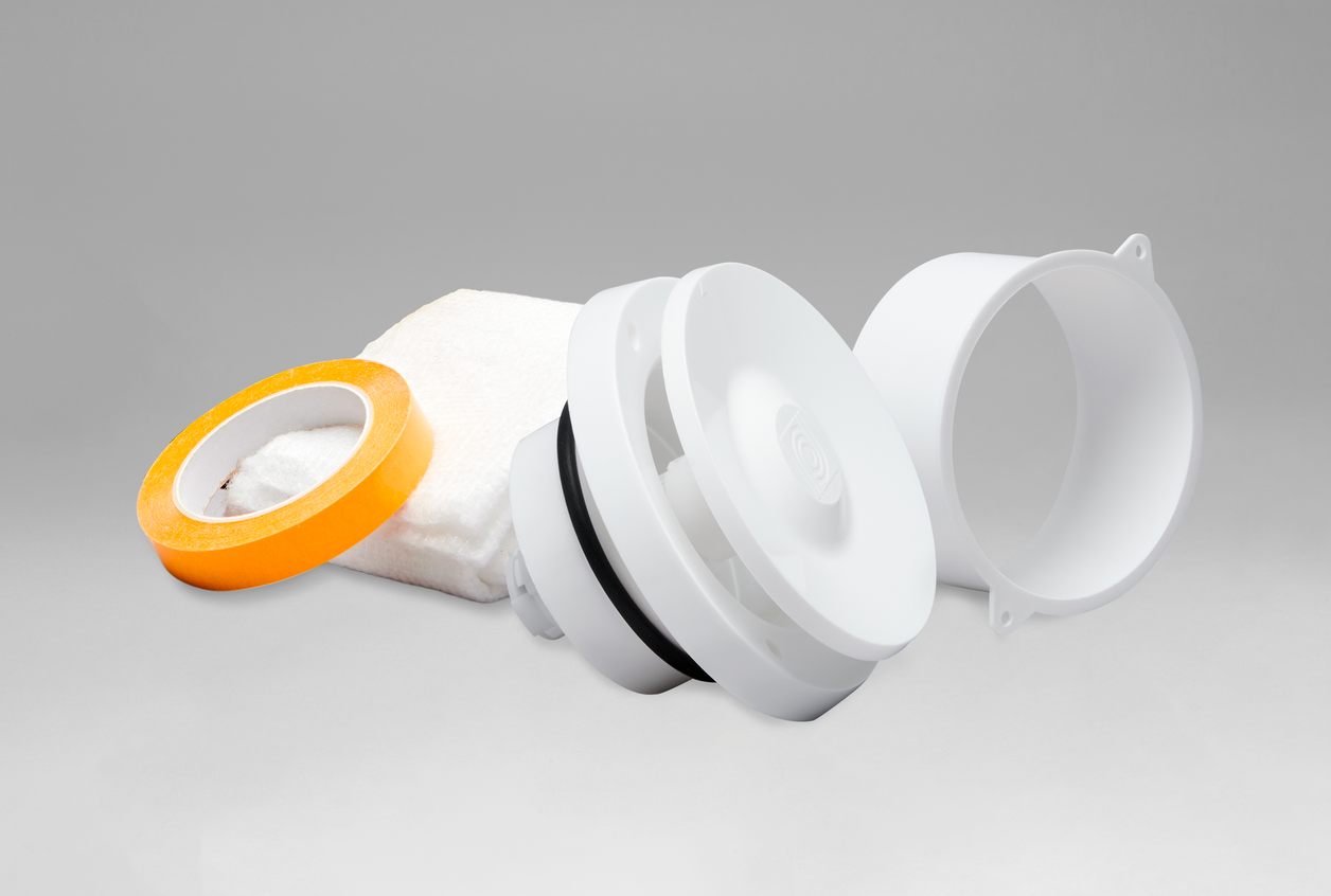 Korvausilmaventtiili vanhan venttiilin tilalle