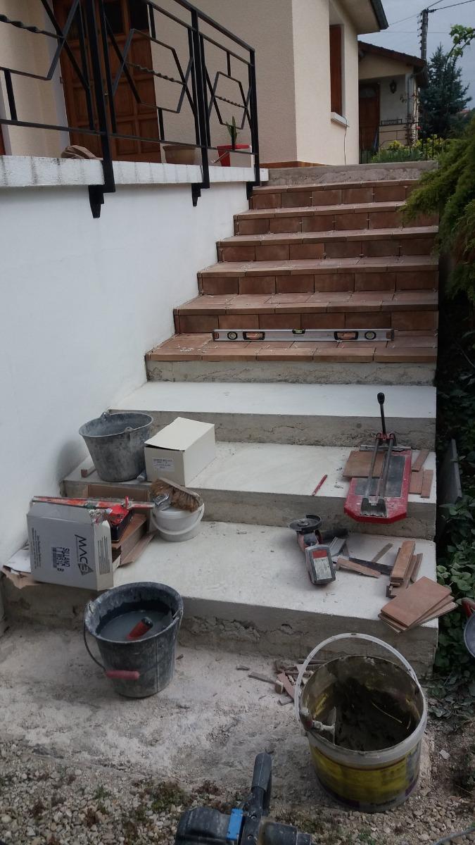 Escalier carrelé