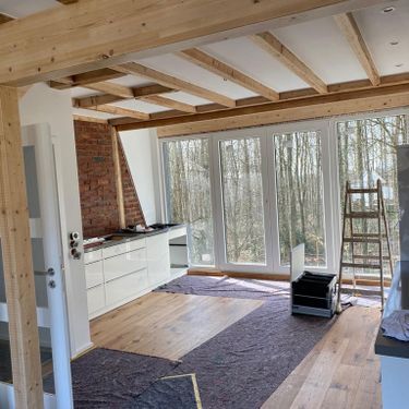 Backstein in Küche nachher