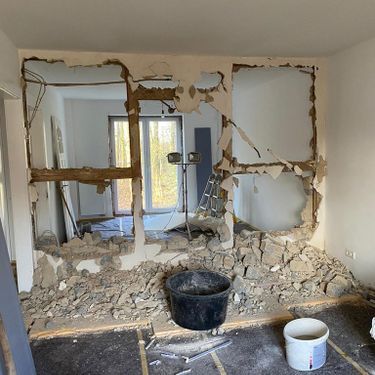 Wanddurchbruch vorher