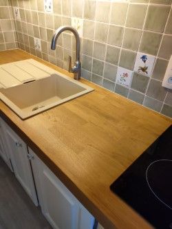 Plan de travail en bois