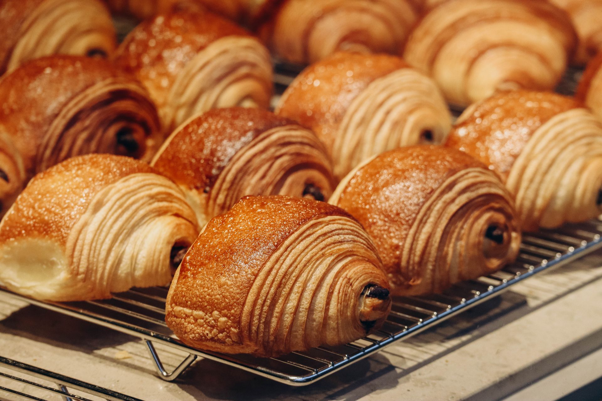 Des pains aux chocolat