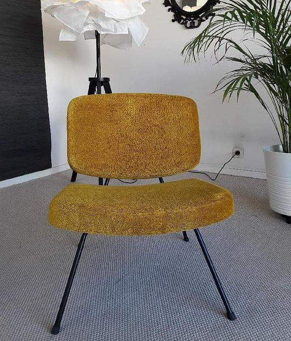 Rénovation d'assise moutarde