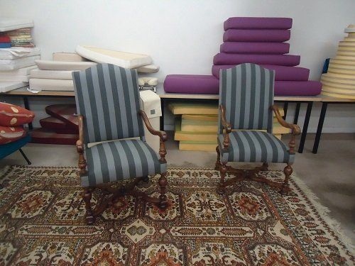 Rénovation de deux fauteuils traditionnels