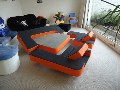 Projet de canapé convertible design en détail