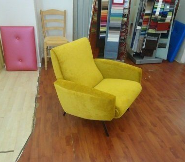 Fauteuil après réfection