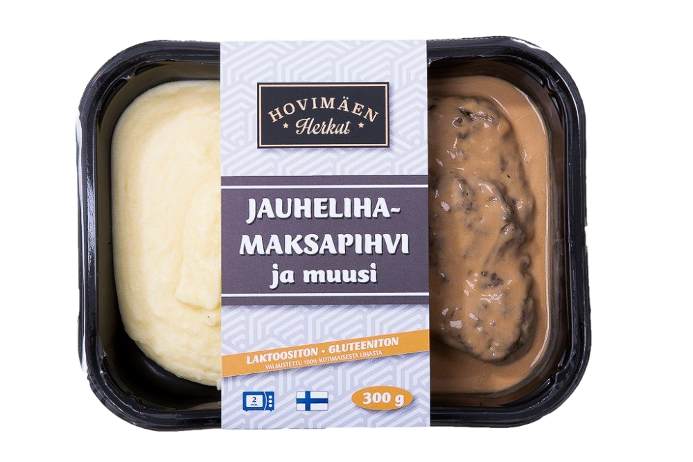 Hovimäen herkut - Jauheliha-maksapihvi ja perunamuusi 300g