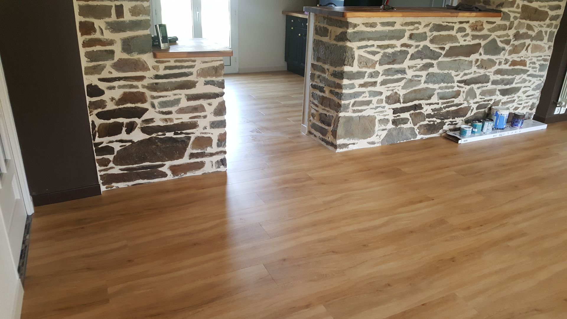 Après pose de revêtement de sol