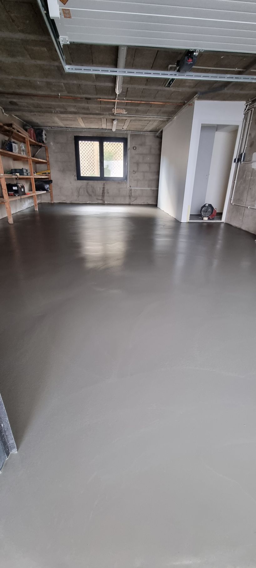 Sol de garage après travaux