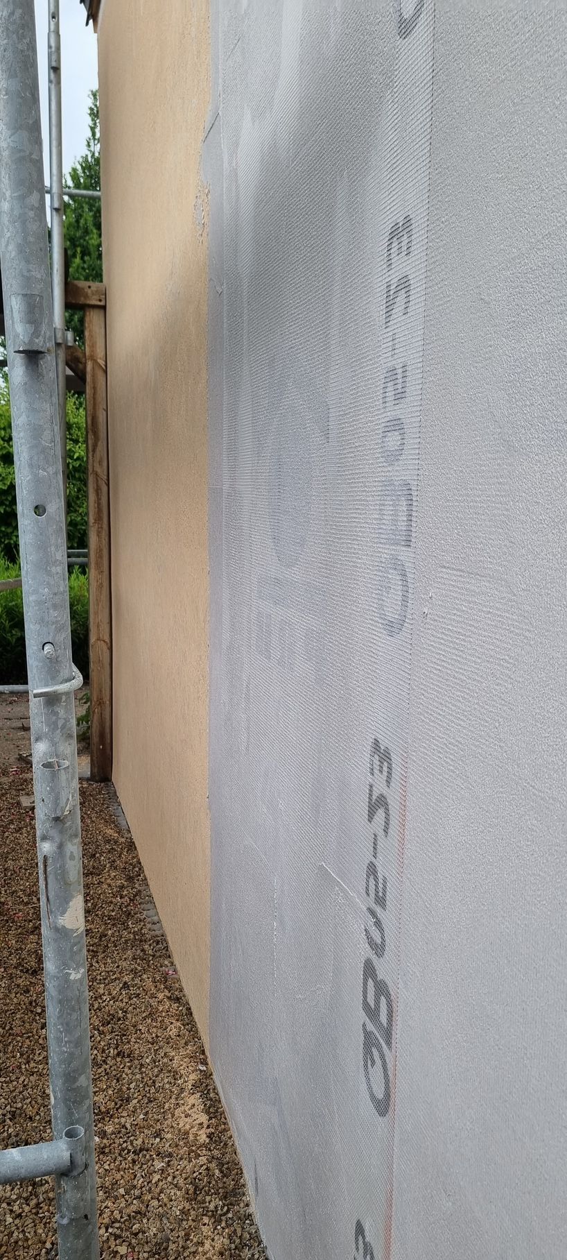 Rénovation de l'isolation du mur