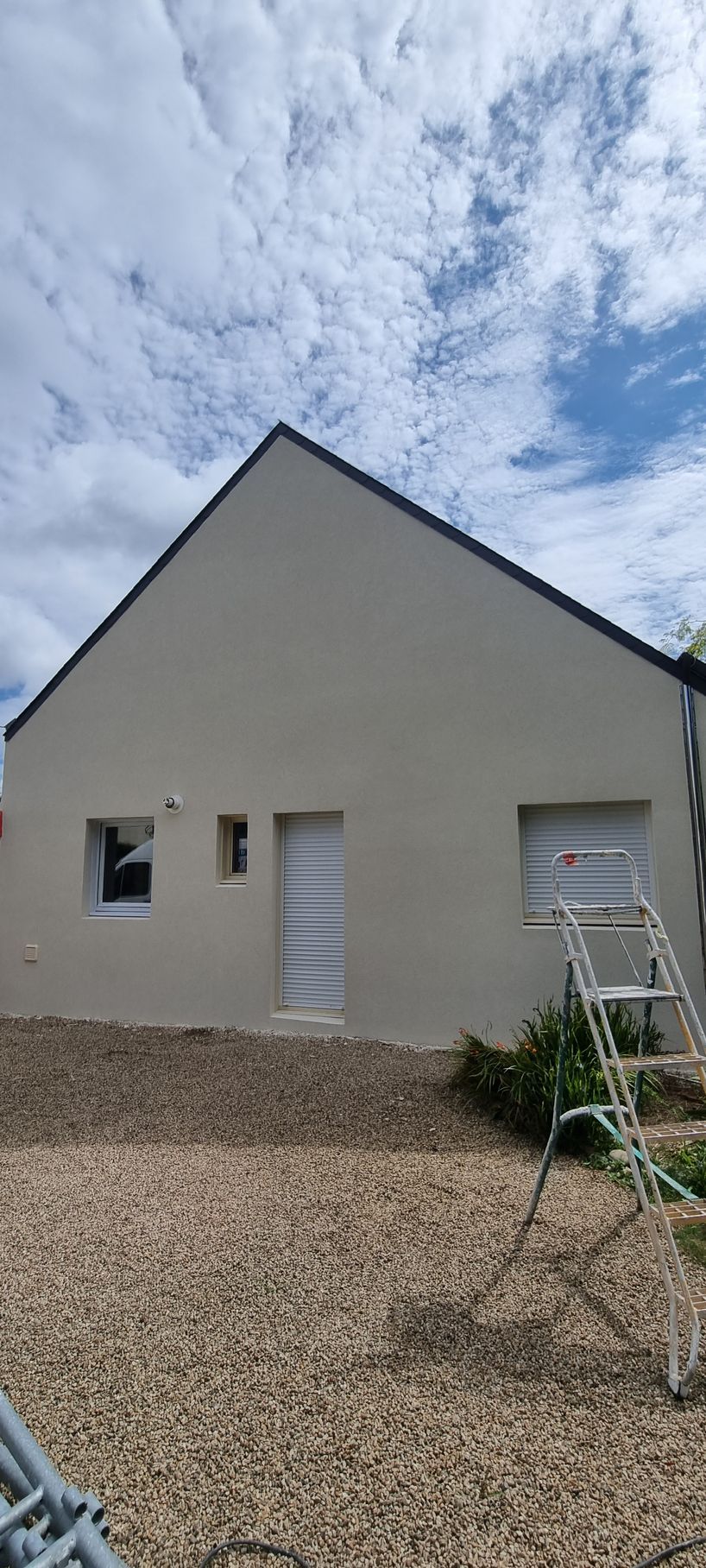 Façade de maison rénovée