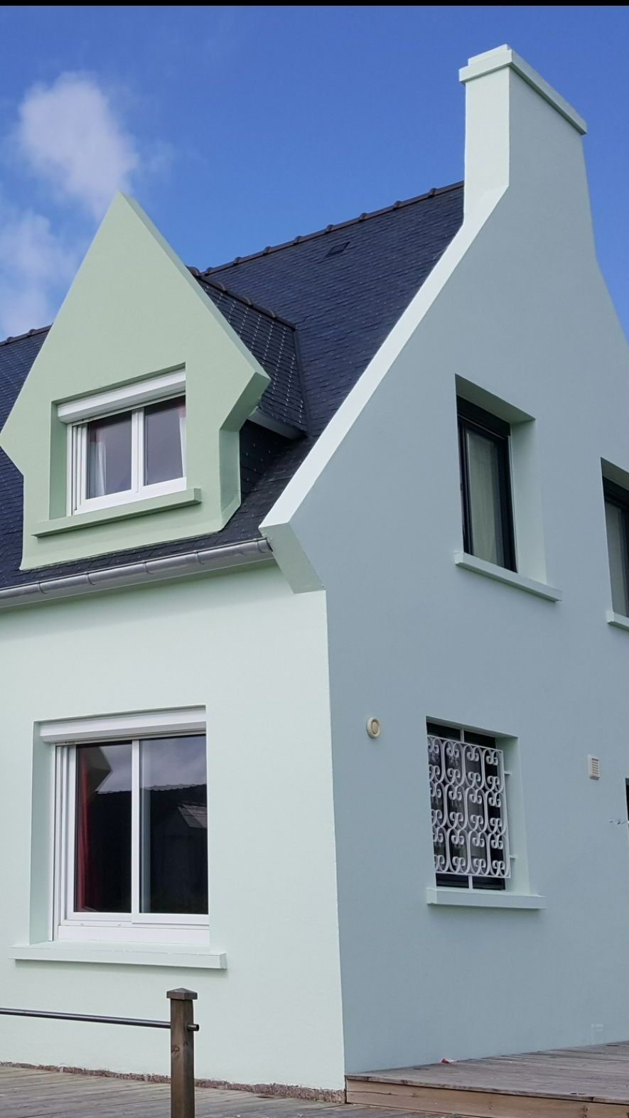 Mur de maison après travaux