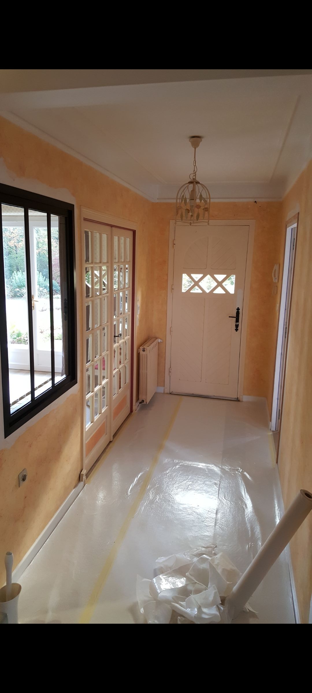 Entrée en cours de travaux