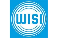 Un logotipo azul y blanco sobre un fondo azul.