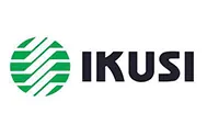Un logotipo verde y negro para una empresa llamada ikusi.