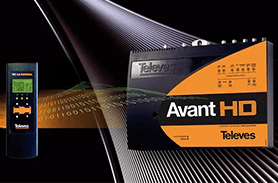 Un cuadro negro y naranja que dice avant hd.