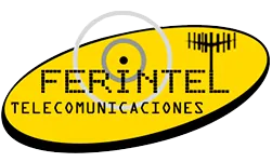 A yellow sign that says ferintel telecomunicaciones