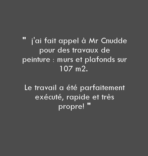 Avis client peinture