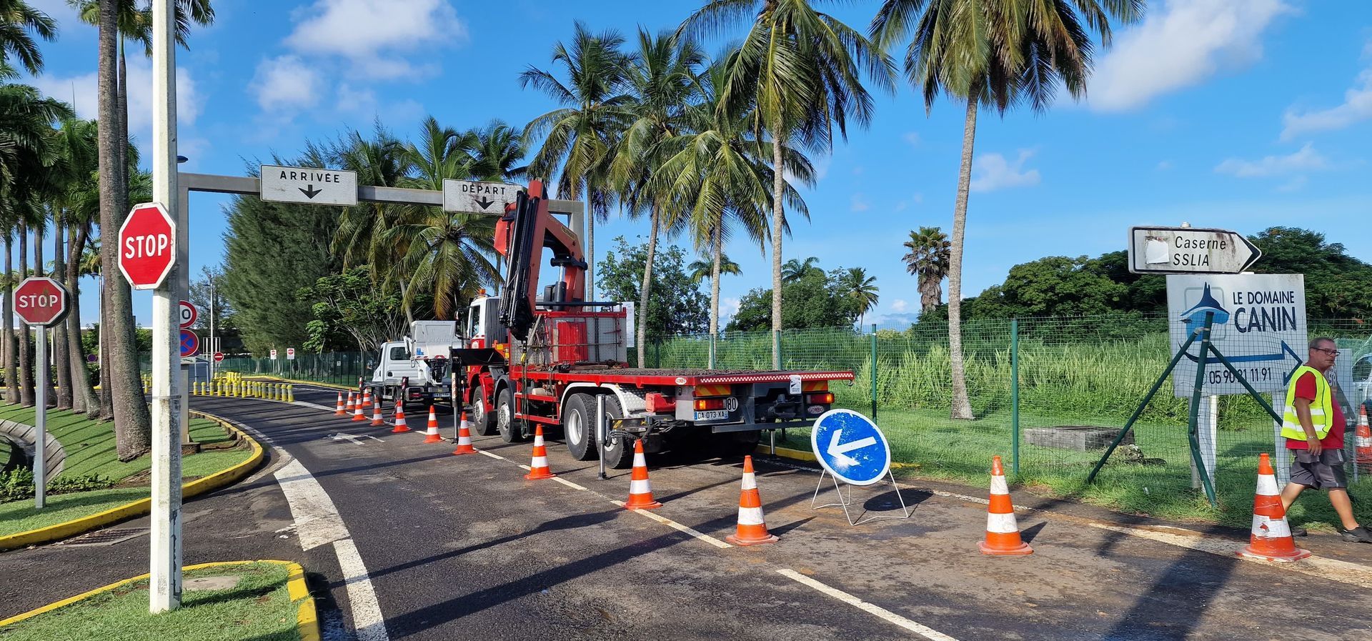 Installation de panneau de signalisation verticale