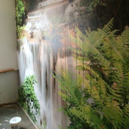 Fototapete mit Wasserfallmotiv