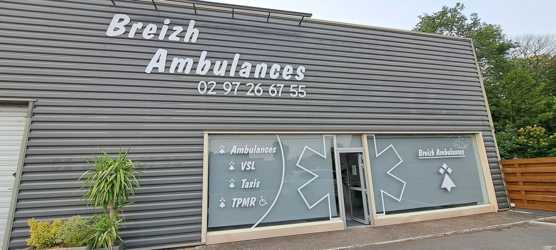 Façade de l'entreprise Breizh Ambulances