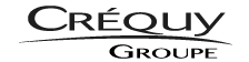 Logo du Groupe Créquy en caractères noirs avec une ligne courbe stylisée au-dessus.