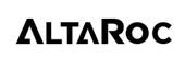 Logo ALTAROC en noir sur fond blanc.