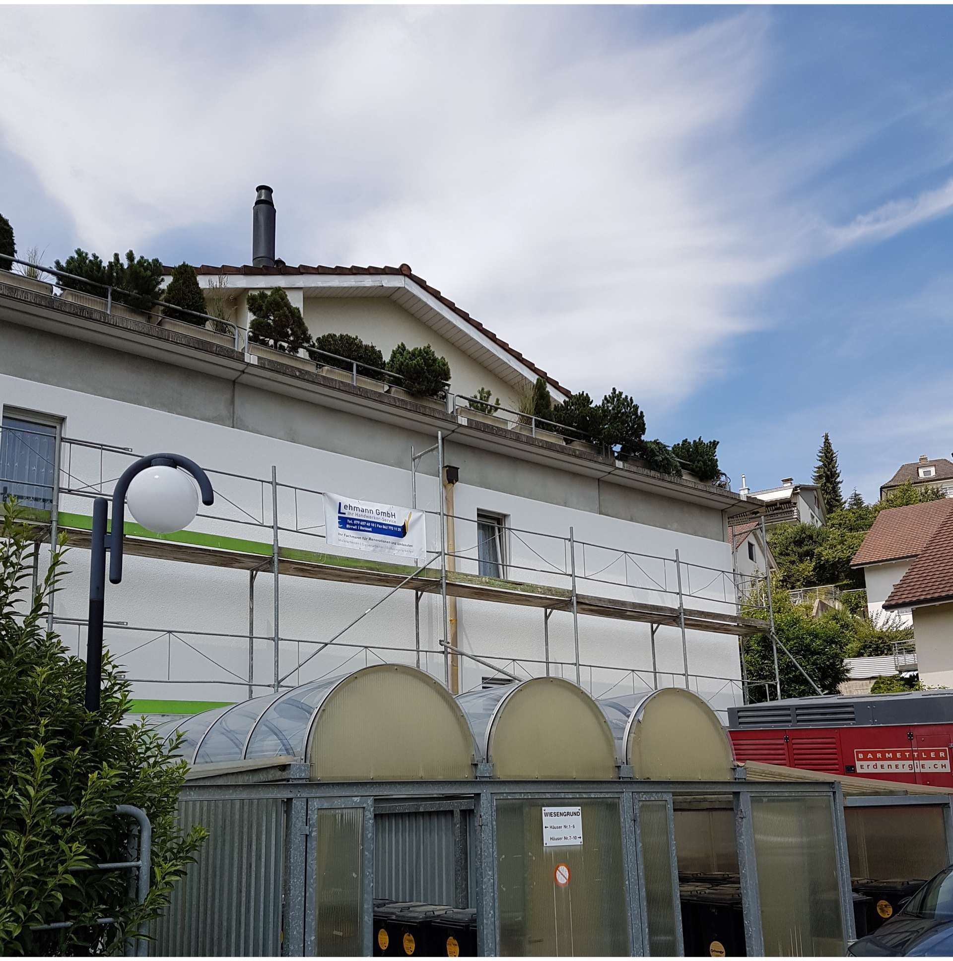 Fassade wird renoviert, Foto der Lehmann Handwerker Service GmbH
